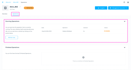 Create a new Database