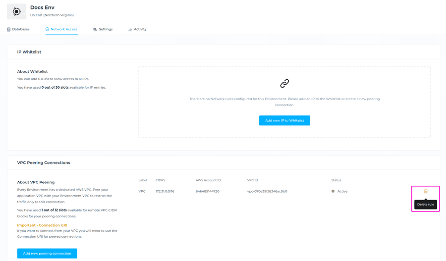 new-delete-peering